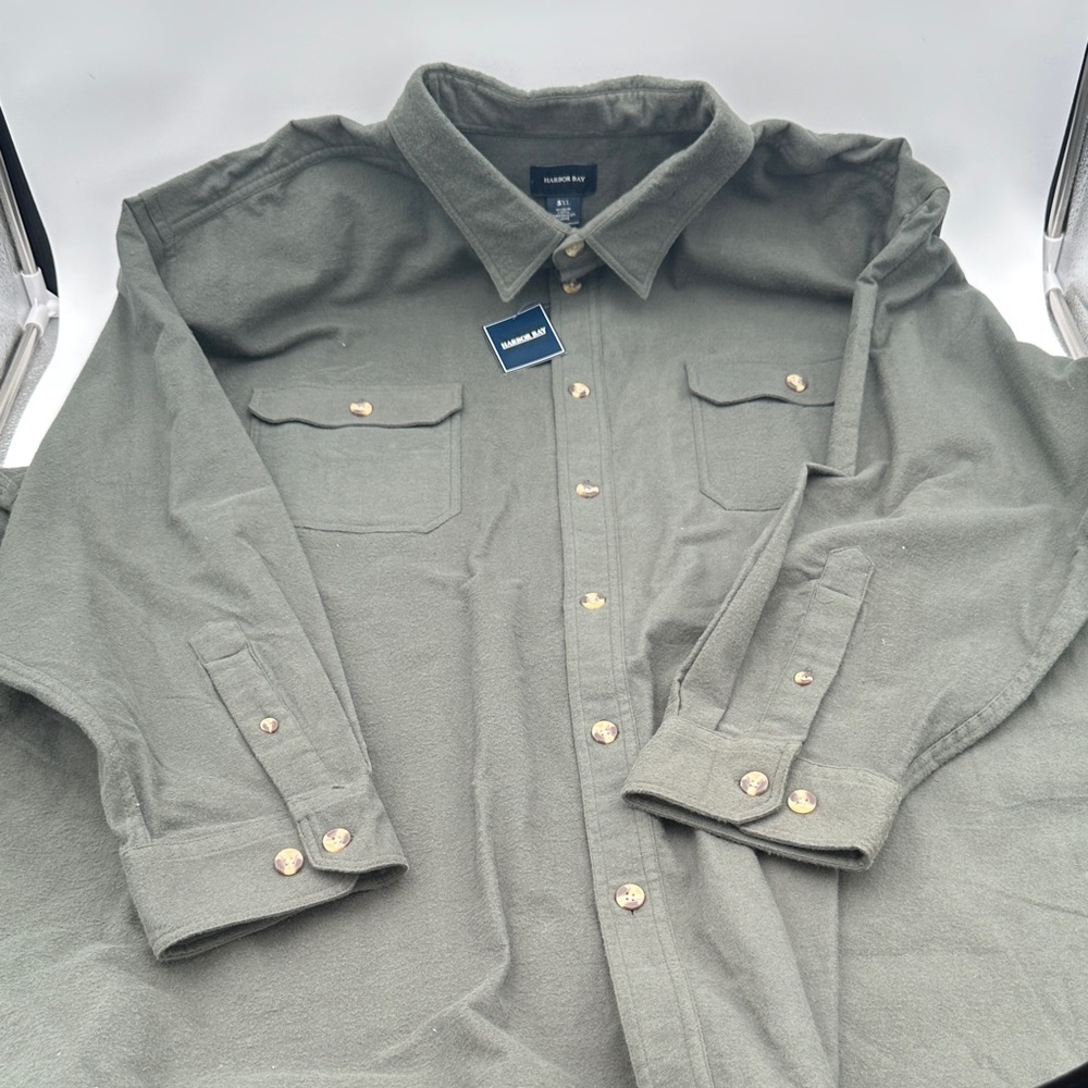 Harbor Bay Olive Shirt Jacket for Men